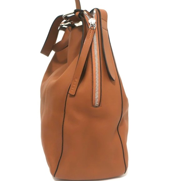Marni Hobo Camel Leather Extra Large Shoulder Bag - Picture 4 of 12